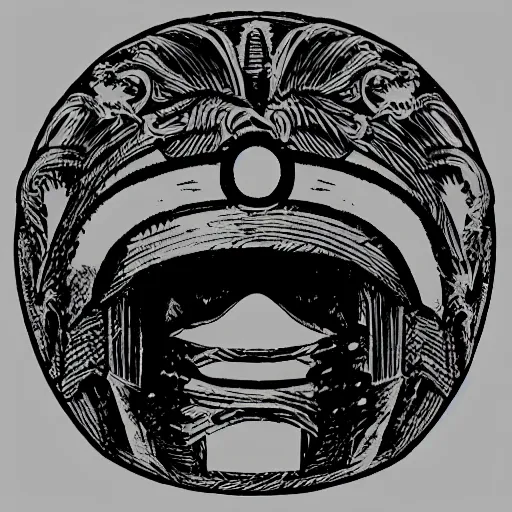 Image similar to sparta helmet with a wreath circular logo