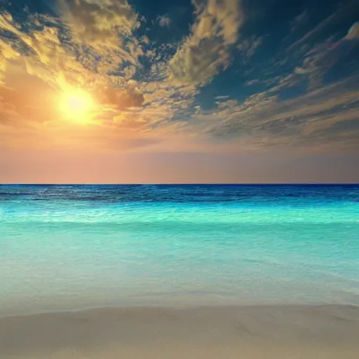 Image similar to very relaxing beach image hd, fully detailed, realistic
