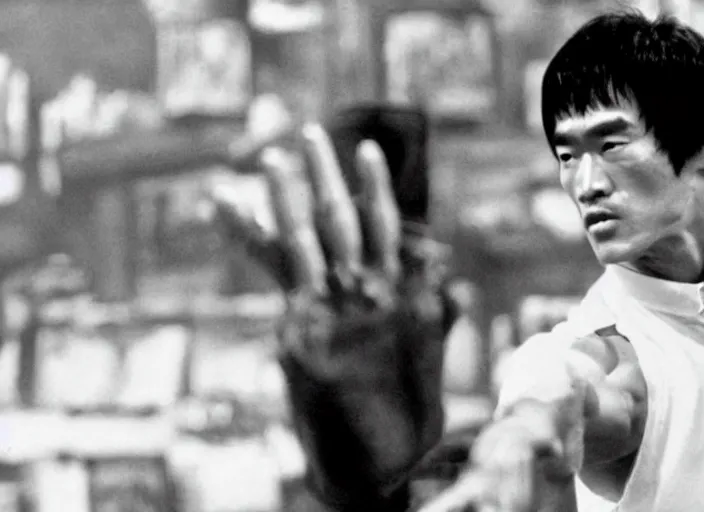 Image similar to a film still of doctor bruce lee in harry potter