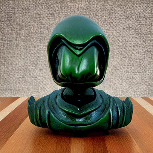 Image similar to Alien head chess piece