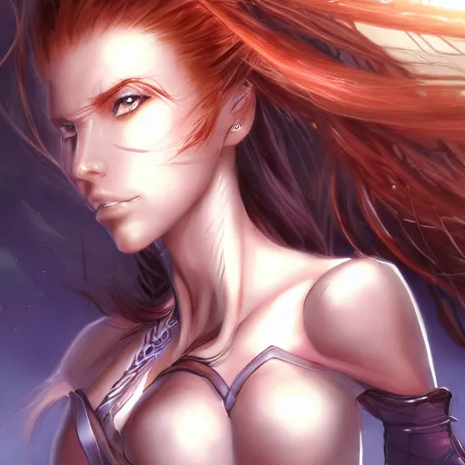 Image similar to portrait of sarah kerrigan, anime fantasy illustration by tomoyuki yamasaki, kyoto studio, madhouse, ufotable, trending on artstation