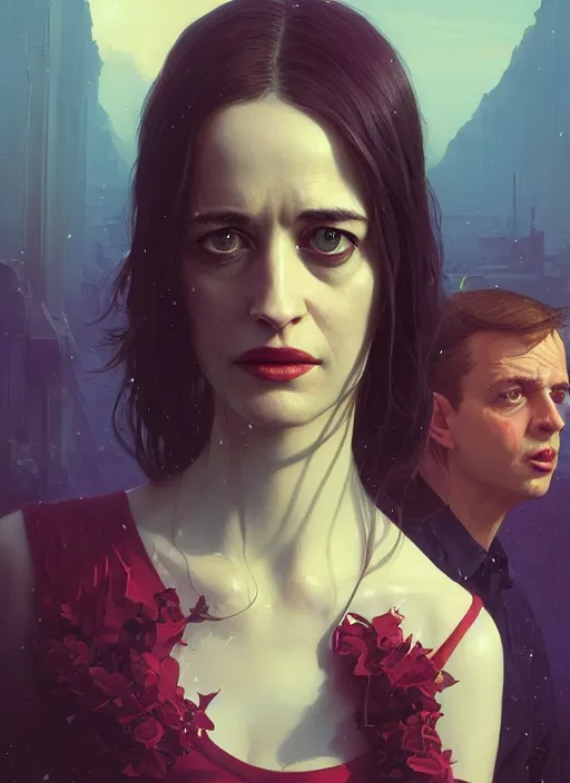 Image similar to highly detailed portrait of the dreamers ( 2 0 0 3 ) - era eva green in gta v, stephen bliss, unreal engine, fantasy art by greg rutkowski, loish, rhads, ferdinand knab, makoto shinkai and lois van baarle, ilya kuvshinov, rossdraws, tom bagshaw, global illumination, radiant light, detailed and intricate environment