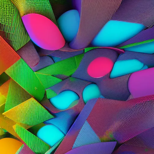 Image similar to colorful abstract texture, octane render, detailed