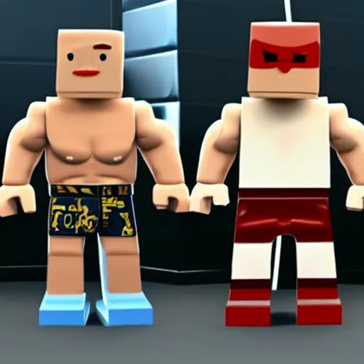 Image similar to John Cena in Roblox 4K detail