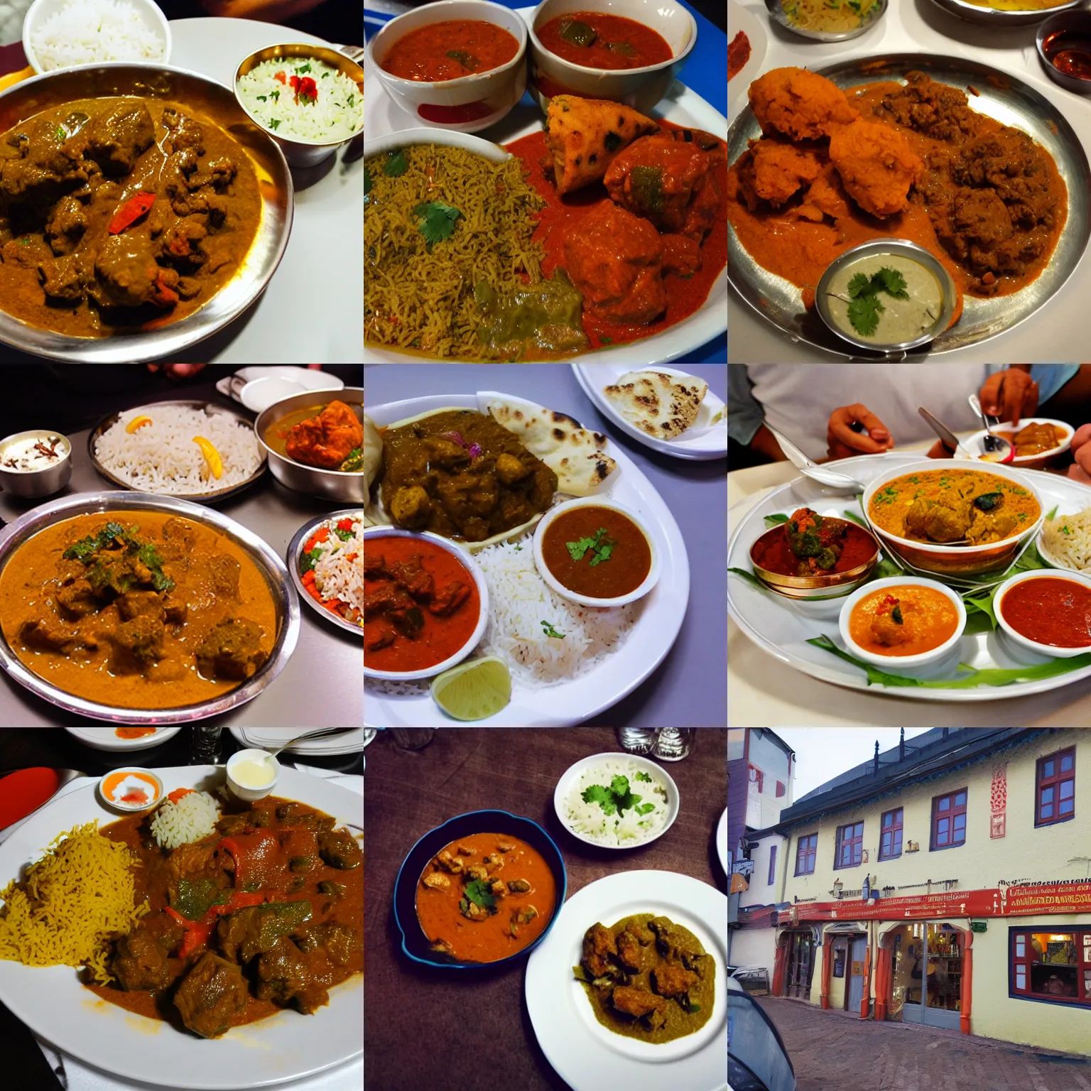 Prompt: delicious indian food in trondheim
