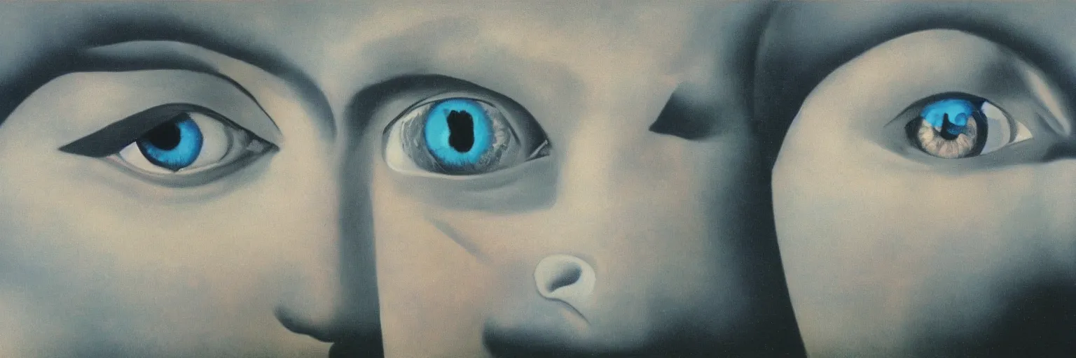 Image similar to eye painting magritte