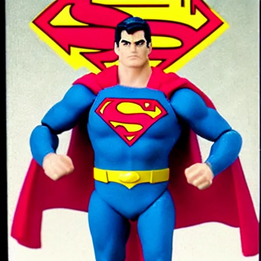 Prompt: 1992 superman action figure japan. nintendo power cover.