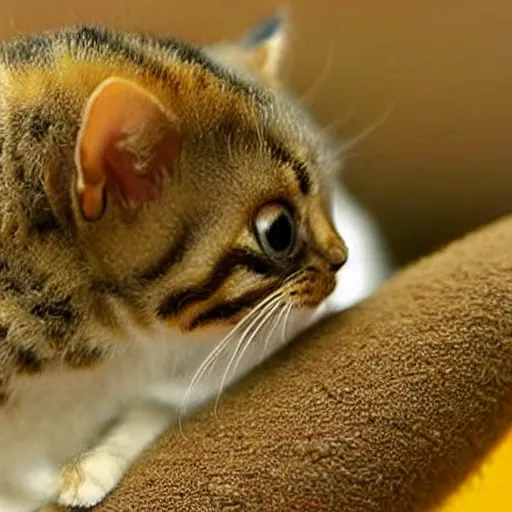 Image similar to photo of world's smallest cat the size of a honeybee