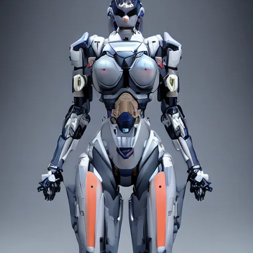 Image similar to a female transformer mecha, very symmetrical body, highly detailed, nanogirl, nanogirlv 2, by vitaly bulgarov, by yoji shinkawa, by joss nizzi, by shoji kawamori, metal gear solid, transformers cinematic universe, deviantart, artstation, render, unreal engine