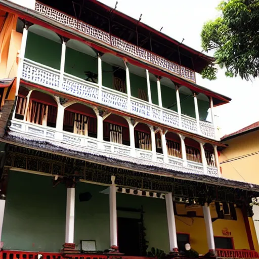 Prompt: penang heritage house