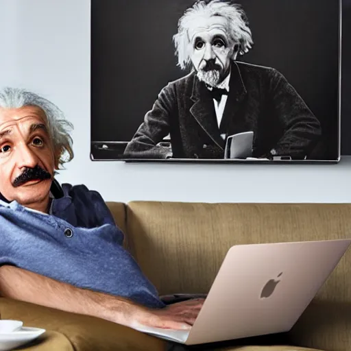 Albert Einstein Computer Sitter