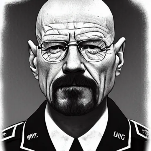 Prompt: walter white as a soldier