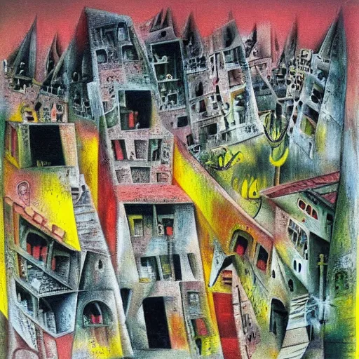 Image similar to old city by roberto matta