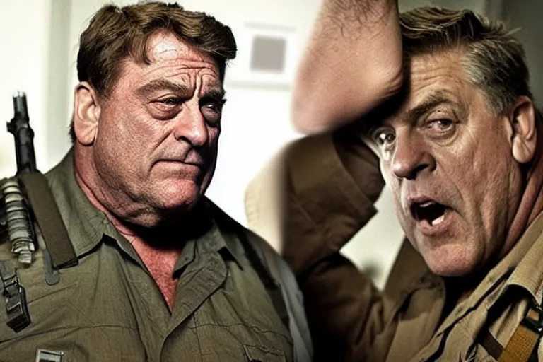 Image similar to john goodman as tank dempsey from call of duty zombies