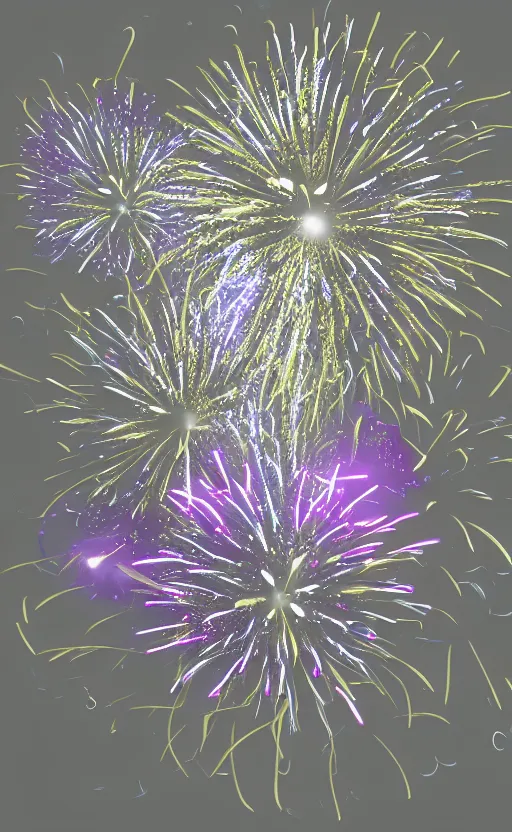 Image similar to flowers as fireworks 3d octane render, vaporwave