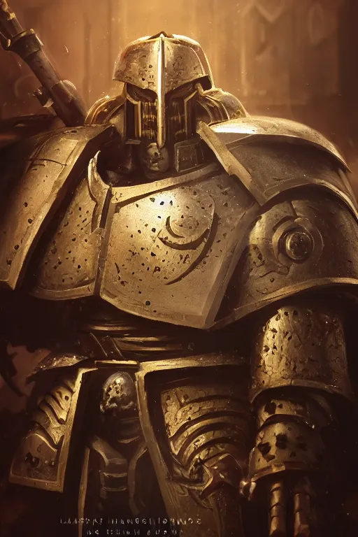 Image similar to armor portrait heros warhammer 4 0 k horus heresy fanart - the primarchs emperor by johannes helgeson animated with vfx concept artist & illustrator global illumination ray tracing hdr fanart arstation zbrush central hardmesh 8 k octane renderer comics stylized