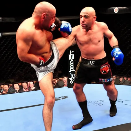 Image similar to joe rogan fighting samuel adams