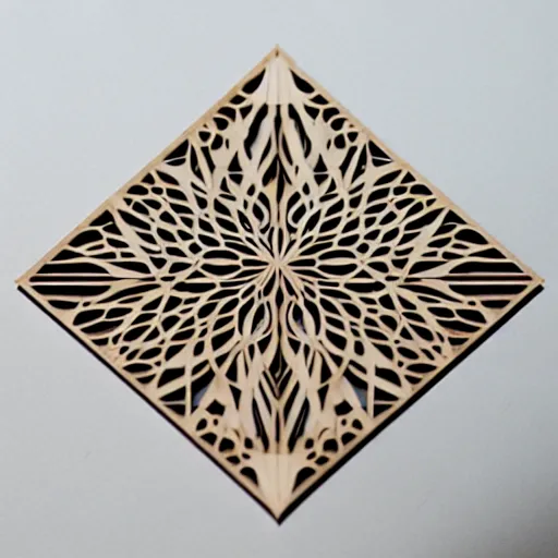 Image similar to layered lasercut wood