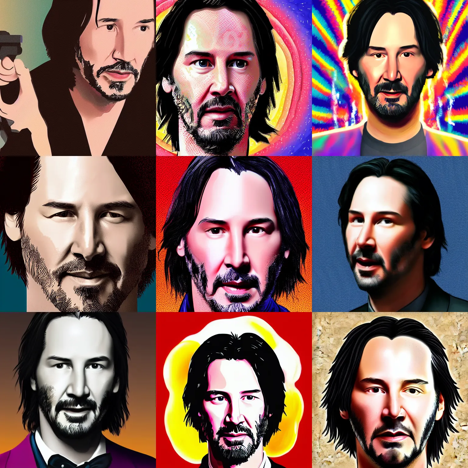 Prompt: a detailed digital art of keanu reeves as a jelly bean in the style of ari aster and kubrick