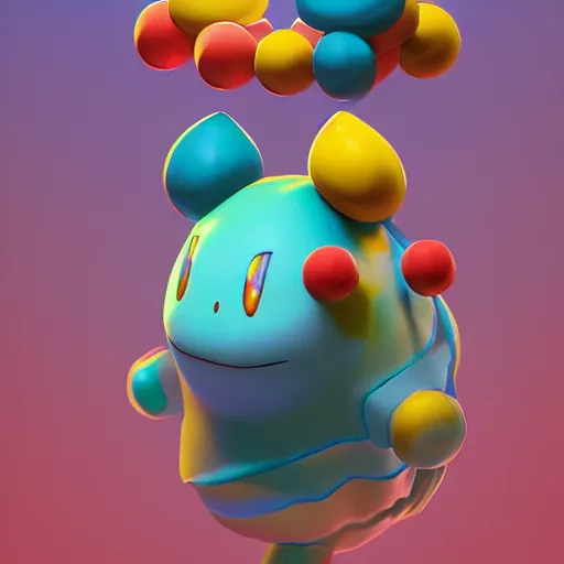 Prompt: clown pokemon : : by beeple and james gilleard and justin gerard : : ornate, dynamic, particulate, intricate, elegant, highly detailed, centered, artstation, smooth, sharp focus, photoreal octane render, 3 d