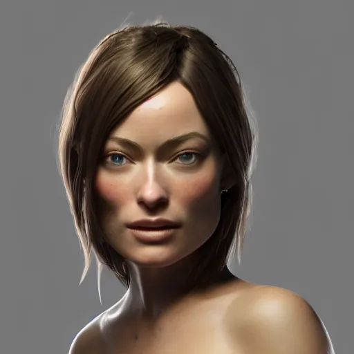 Image similar to olive as olivia wilde olive :, dynamic, particulate, intricate, elegant, highly detailed, centered, artstation, smooth, sharp focus, octane render