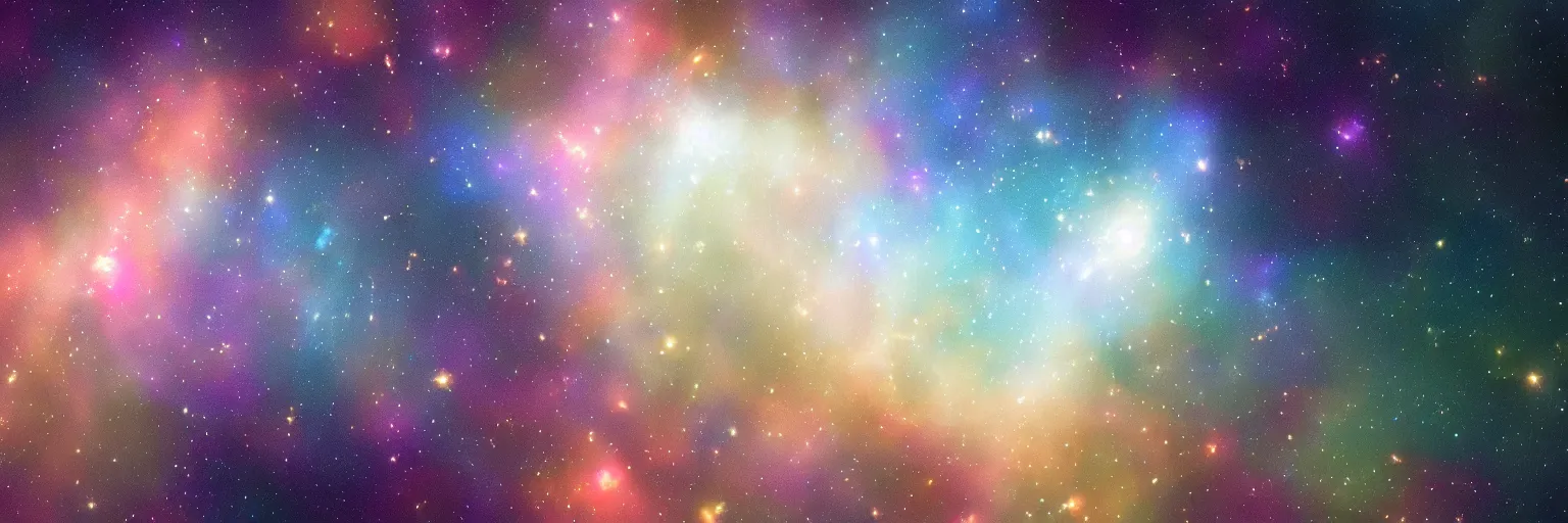 Image similar to detailed starfield and nebula, digital art