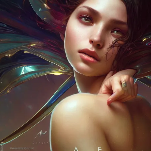 Image similar to cinematic screenshot artificial intelligence love you image ; crisp sharp focus ; ultra realistic, concept art, intricate details, hdr, highly detailed, photorealistic, octane render, 8 k, unreal engine. art by artgerm and greg rutkowski and charlie bowater and magali villeneuve and alphonse mucha