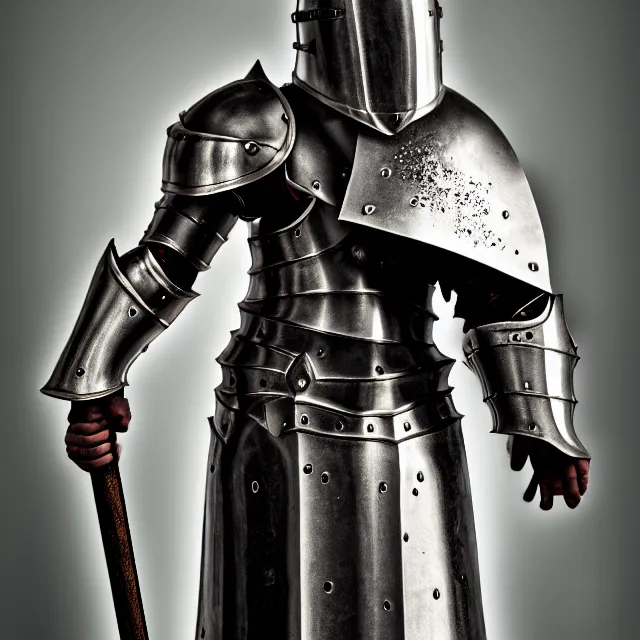 Image similar to photo of a holy paladin knight, highly detailed, 4 k, hdr, smooth, sharp focus, high resolution, award - winning photo