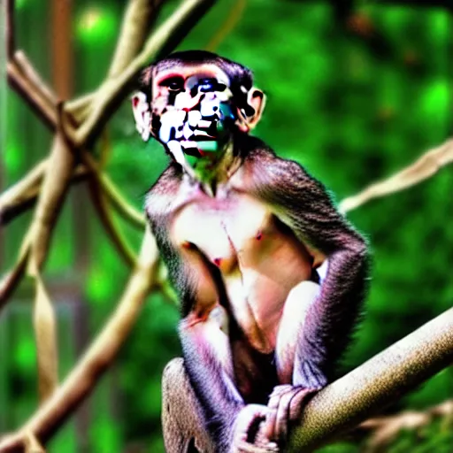 Image similar to rare bird that looks like a monkey,