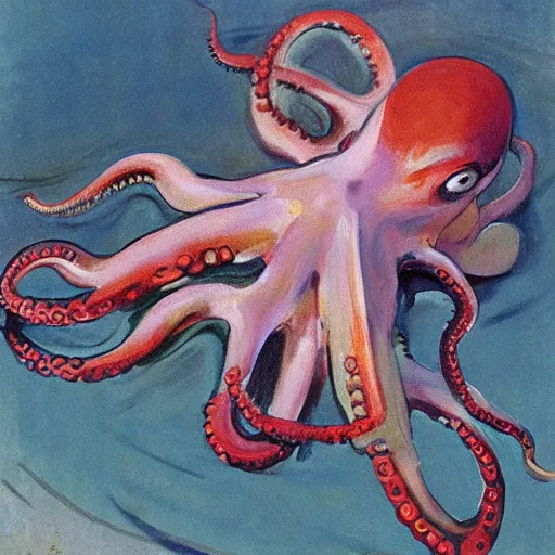 Image similar to octopus painted by john singer sargent