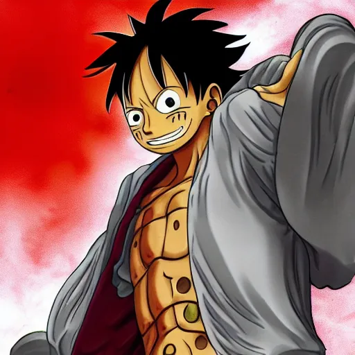 Image similar to Luffy as a Marble Statue, epic detail, anime, sharp focus,