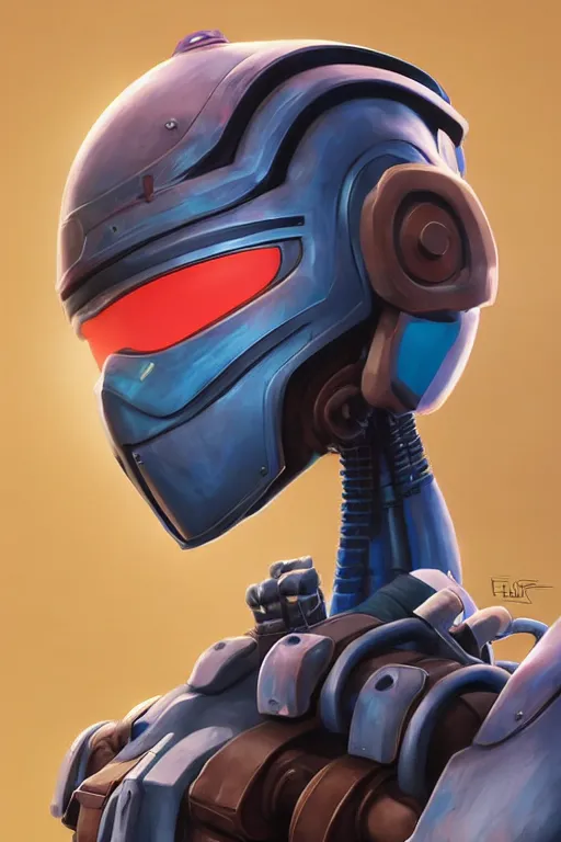 Image similar to epic mask helmet robot ninja portrait stylized as fornite style game design fanart by concept artist gervasio canda, behance hd by jesper ejsing, by rhads, makoto shinkai and lois van baarle, ilya kuvshinov, rossdraws global illumination radiating a glowing aura global illumination ray tracing hdr render in unreal engine 5