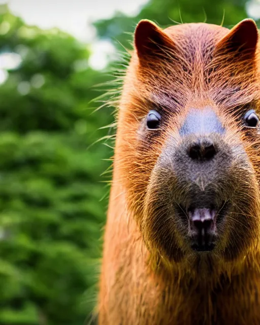 Image similar to a photo of a doctor who is also a capybara, 4 k, high quality, award winning photo