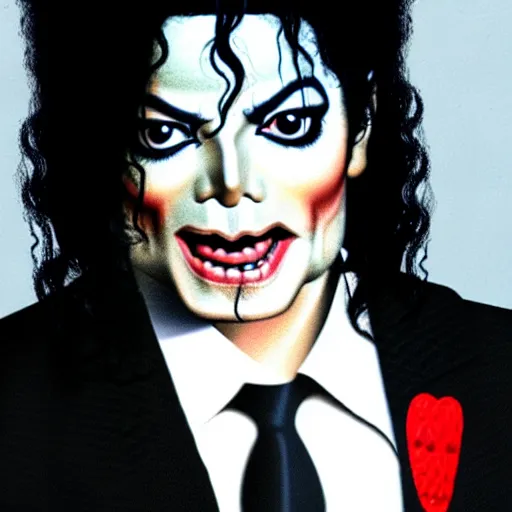 Image similar to demon michael jackson