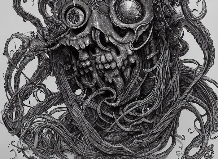 Image similar to a highly detailed beautiful davy jones, james gurney, james jean