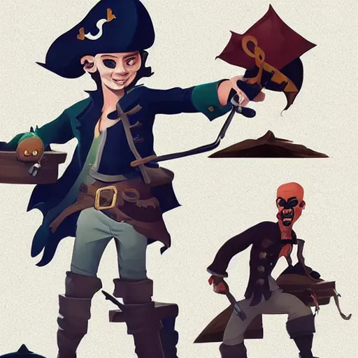 Image similar to painting jack the pirate on sea of thieves game avatar hero smooth face median photoshop filter cutout vector behance hd by jesper ejsing, by rhads, makoto shinkai and lois van baarle, ilya kuvshinov, rossdraws, illustration, art by ilya kuvshinov and gustav klimt