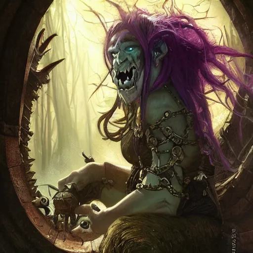 Image similar to a troll from world of warcraft gothic by Stanley Artgerm Lau, greg rutkowski, thomas kindkade, alphonse mucha, loish, norman Rockwel