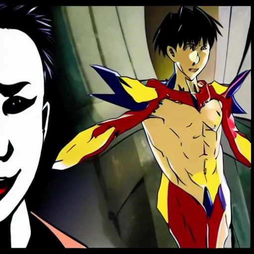 Image similar to bd wong as whiterose, in the style of hideki anno, inspired by evangelion, photorealistic, epic, super technical, anime