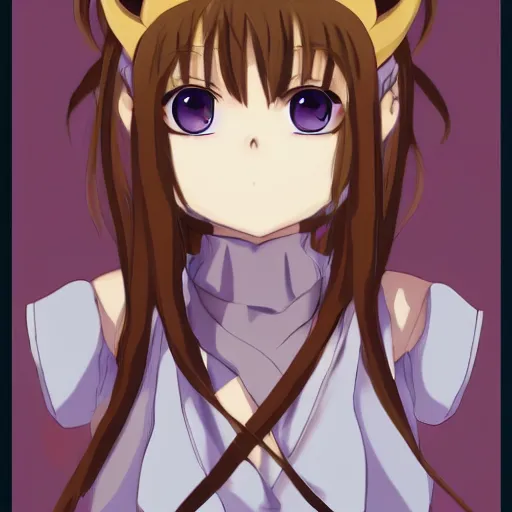 Image similar to anime girl with 2 small horns on head