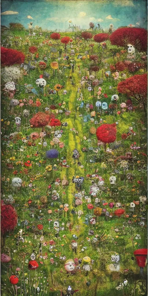 Image similar to a spring meadow scene by alexander jansson and where's waldo