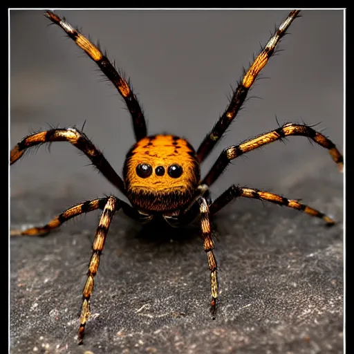 Prompt: the most frightening spider anyone has ever seen. ultra realistic, hyper realistic, macro photography