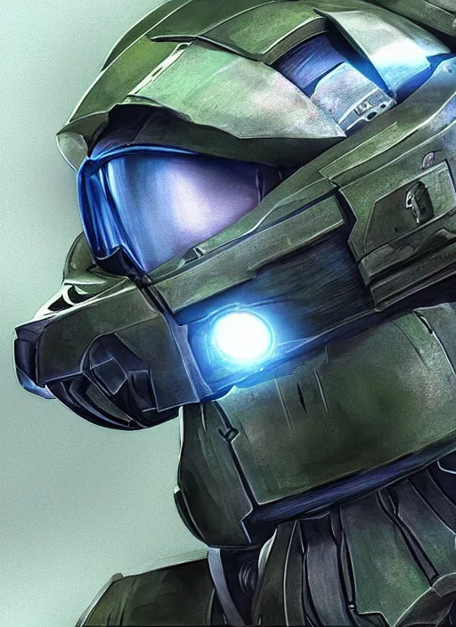 Prompt: master chief in pixar style