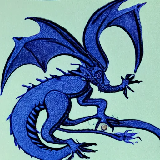 Image similar to indigo baby dragon