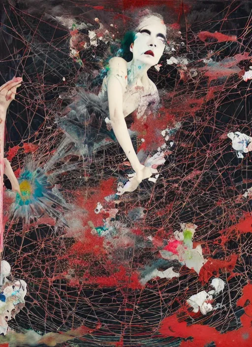 Image similar to entropy is the natural order of the universe i simply catalyze the process, a brutalist designed, gothic, rich deep colours, painted by francis bacon, adrian ghenie, james jean and petra cortright, part by gerhard richter, part by takato yamamoto. 8 k masterpiece