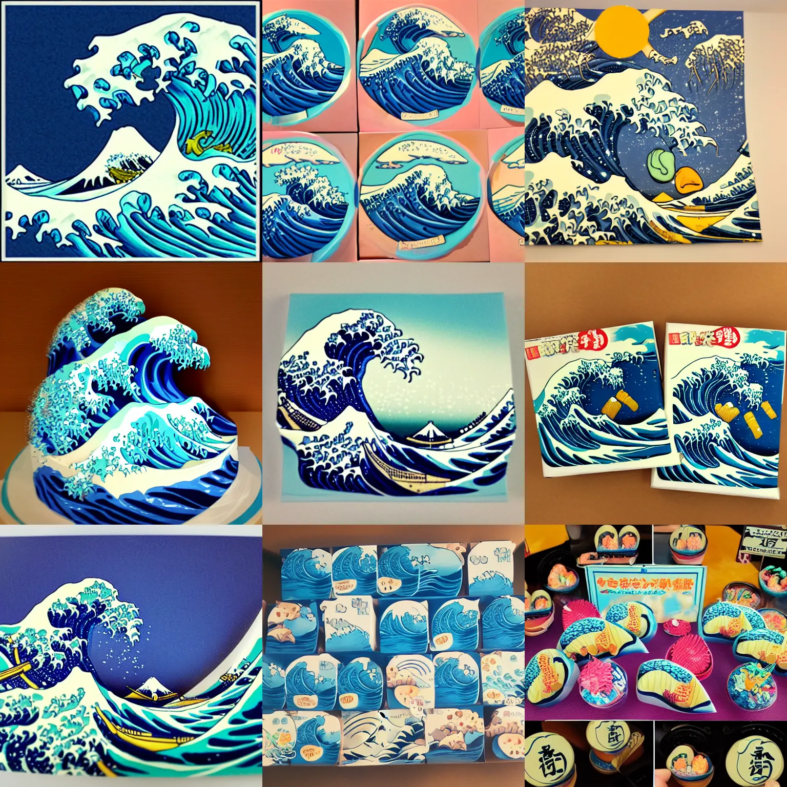 Prompt: the great wave 🌊 of sweets