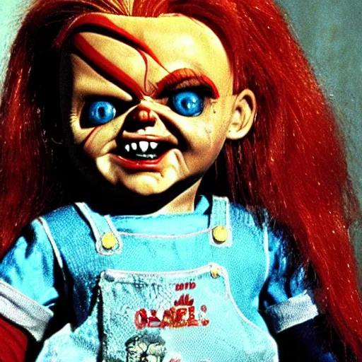 Image similar to Chucky the killer doll from the movie Child's Play