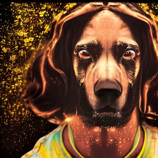 Image similar to ultra mega super hyper realistic Full lenght view photography of highly detailed cybertronic Jesus with highly detailed face smoking weed with Snoop Dogg a highly detailed dog . Photo on Leica Q2 Camera lens angle 200mm, Rendered in VRAY and DaVinci Resolve and MAXWELL and LUMION 3D, Volumetric natural light