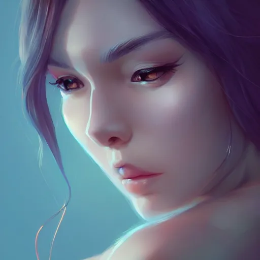 Prompt: a portrait of a beautiful woman, art by lois van baarle and ross tran and sam yang and wlop and artgerm, digital art, highly detailed, intricate, sharp focus, Trending on Artstation HQ, deviantart, unreal engine 5, 4K UHD image