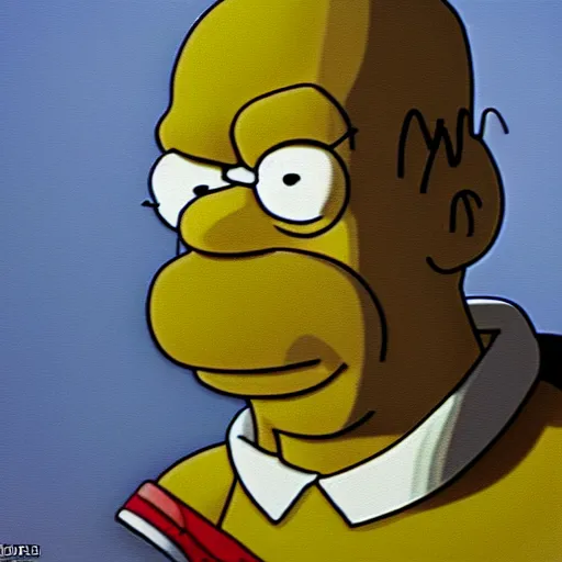 Image similar to Photorealistic Homer Simpson