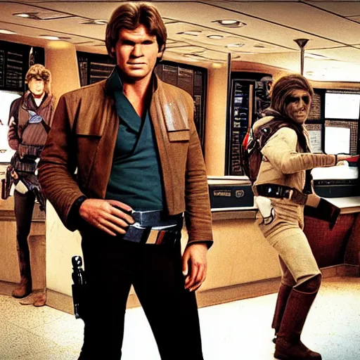 Prompt: Han solo at McDonalds, HDR